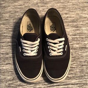 Black Vans Authentic 10.5